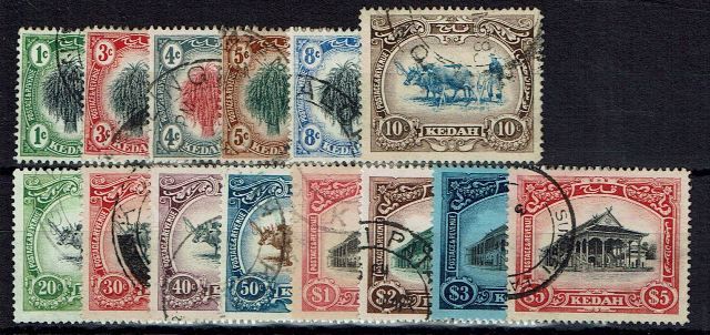 Image of Malayan States ~ Kedah SG 1/14 FU British Commonwealth Stamp